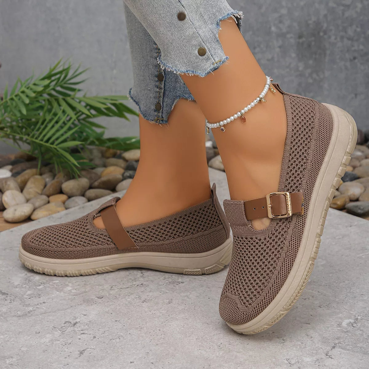 Round Toe Platform Slip-Ons, view 8