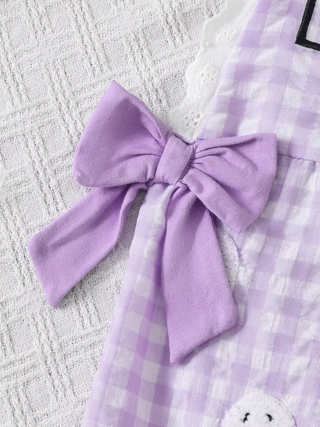Children's Little Pumpkin Gingham Ruffle Hem Jumpsuit - Lilixa.store