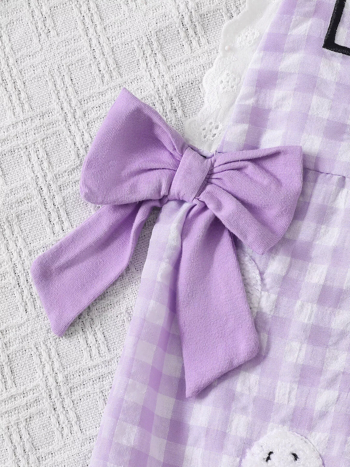 Children's Little Pumpkin Gingham Ruffle Hem Jumpsuit - Lilixa.store
