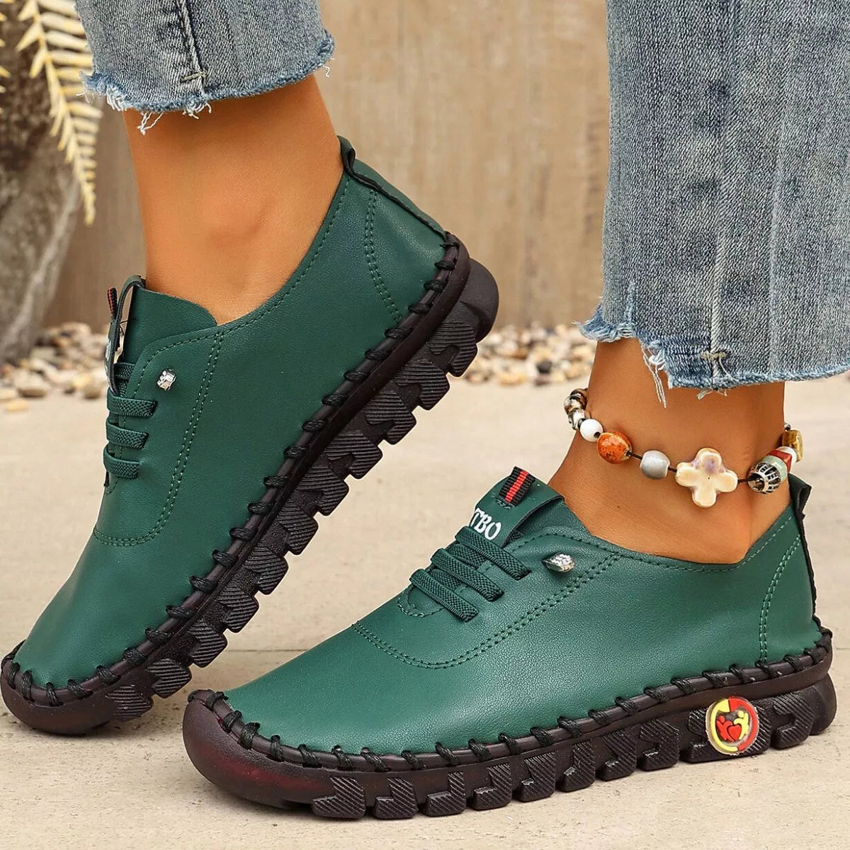 Round Toe Lace Up Sneakers - Lilixa.store