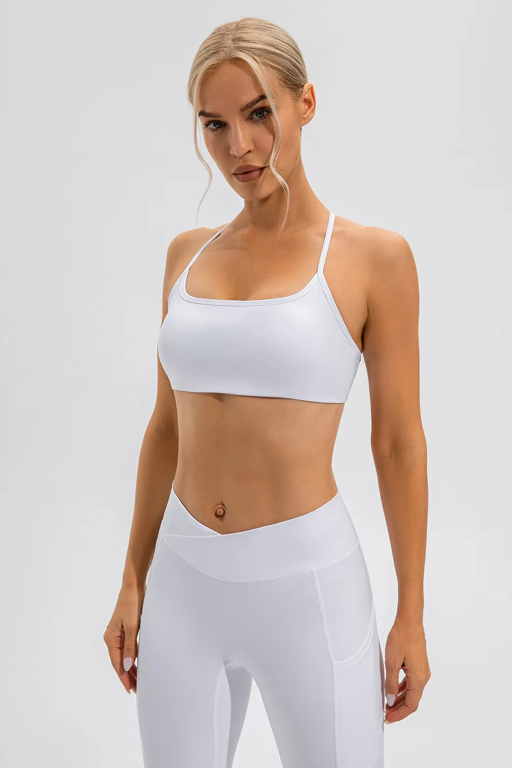 Crisscross Spaghetti Strap Active Cami - Lilixa.store