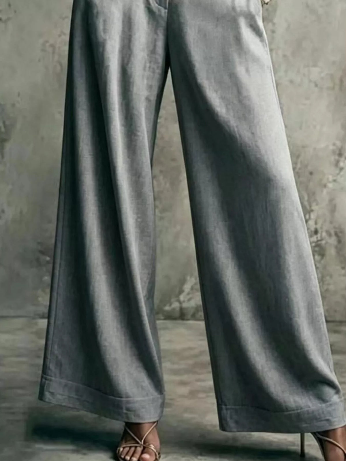 High-Waisted Wide-Leg Pants