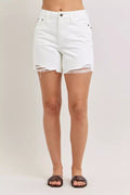 Judy Blue High Waist Rigid Magic Dad Short with Cell Phone Back Pocket - Lilixa.store