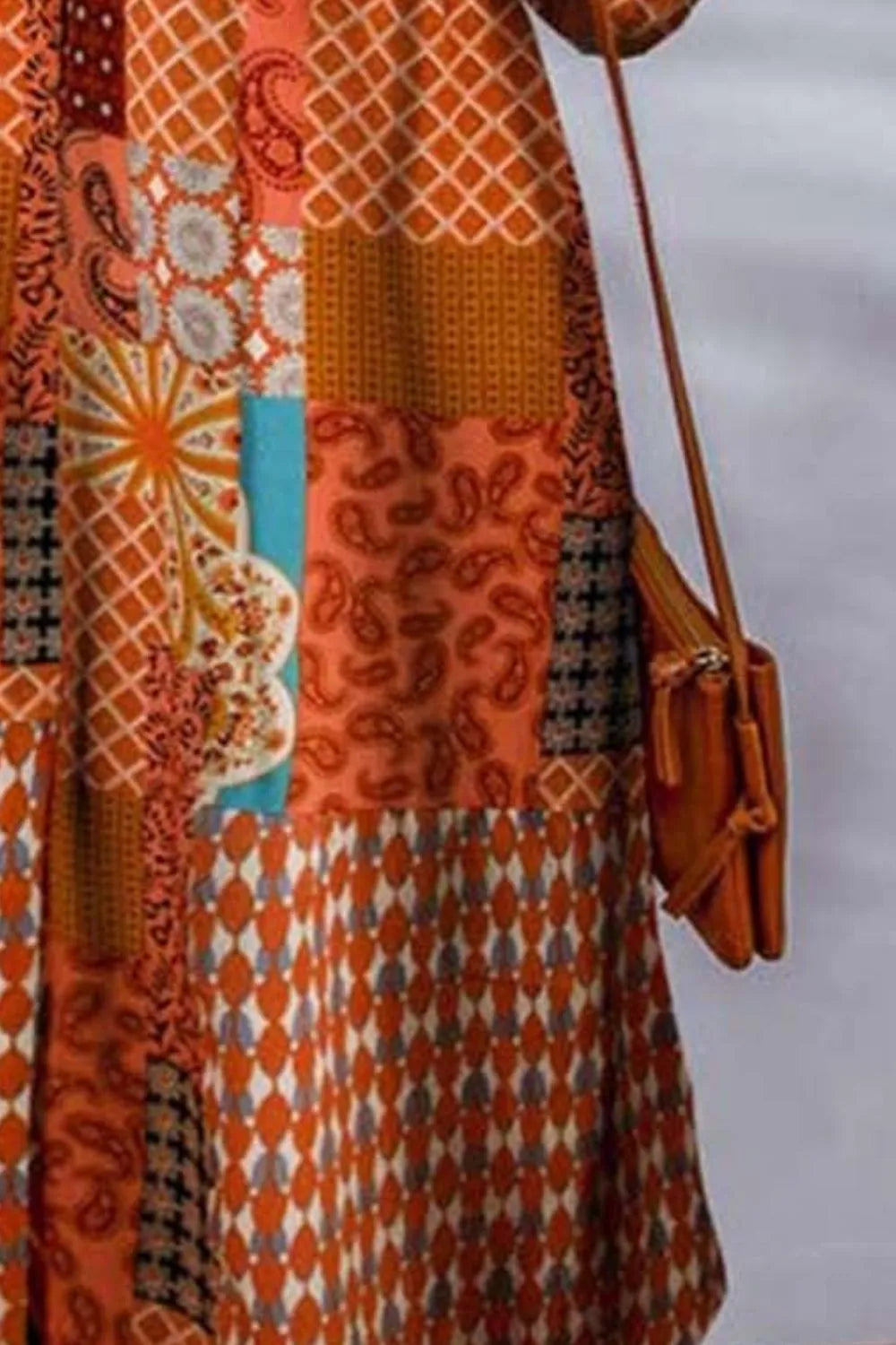 Printed Button Up Long Sleeve Cardigan, view 14