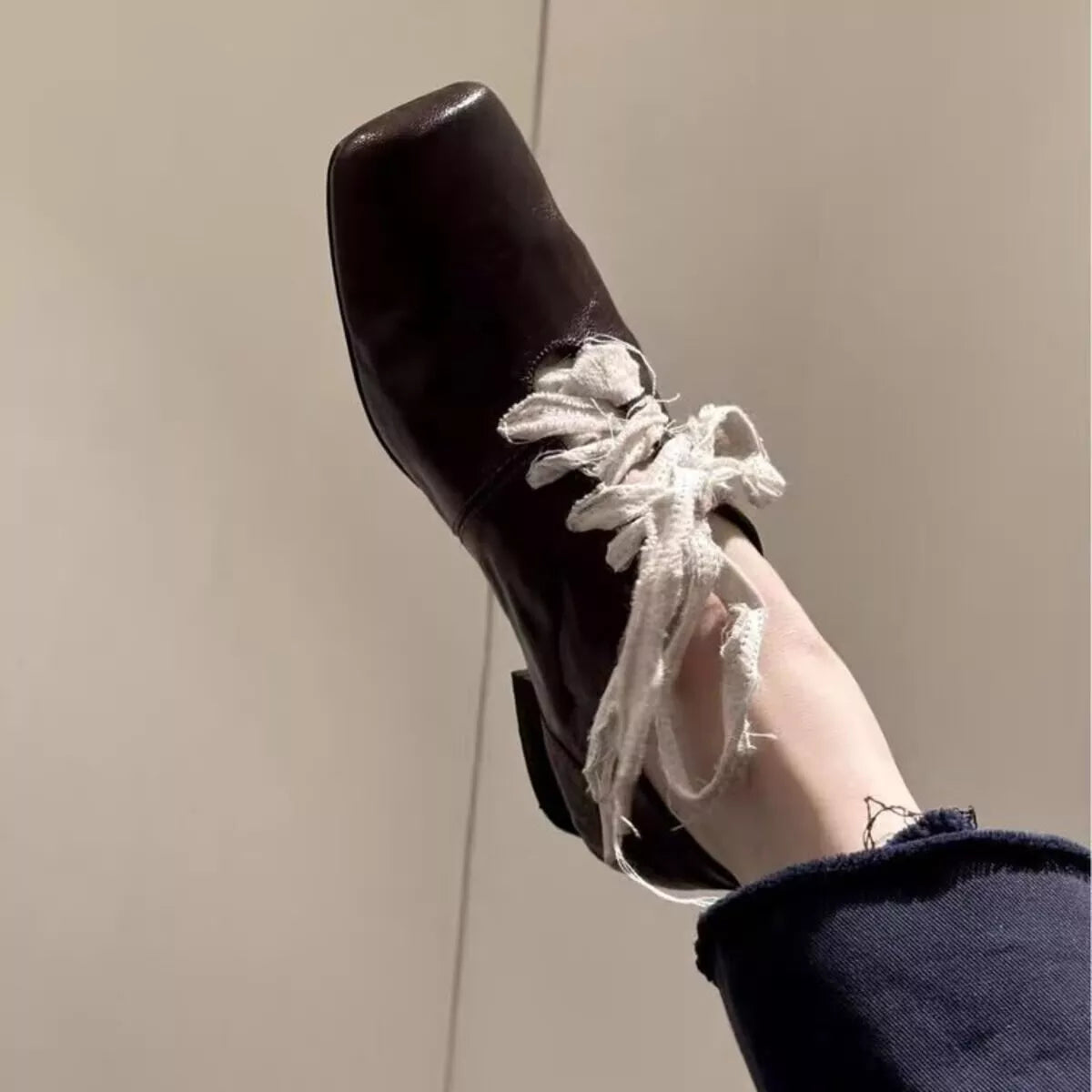 Square Toe Block Heels Pumps - Lilixa.store