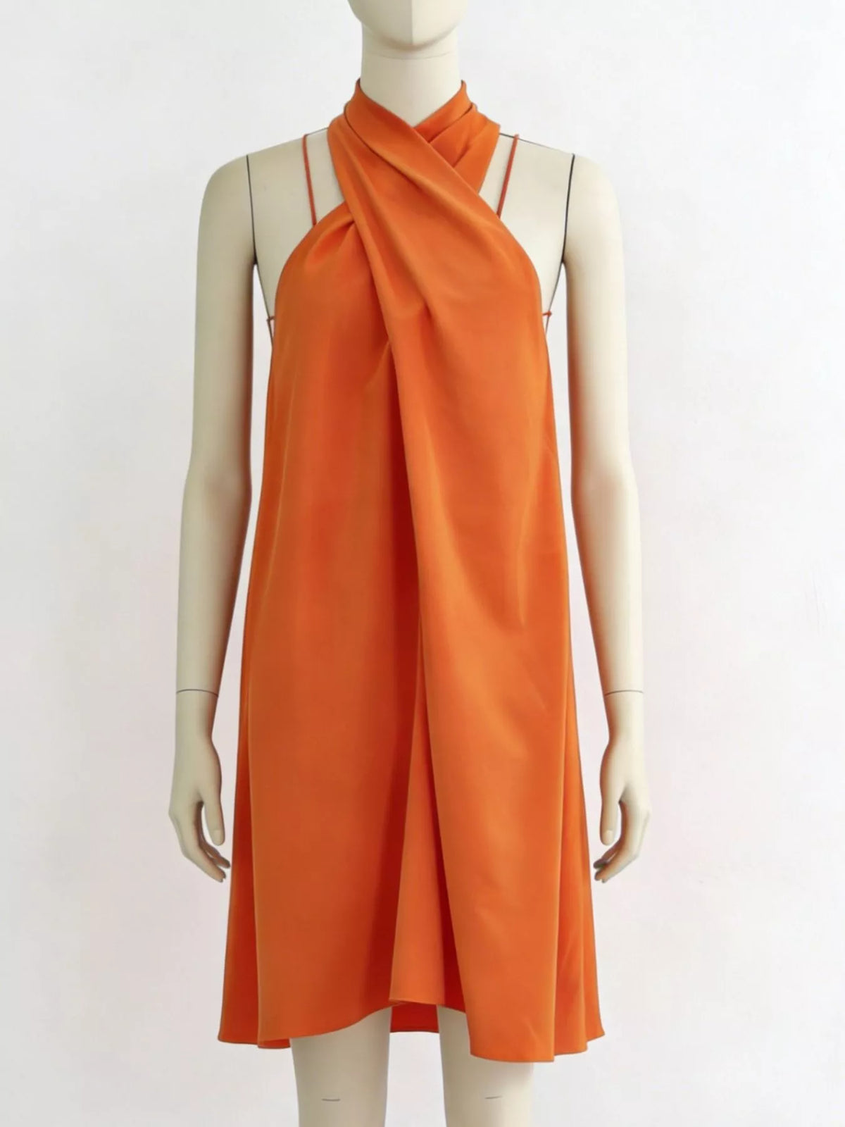 Halter Neck Sleeveless Mini Dress - Lilixa.store