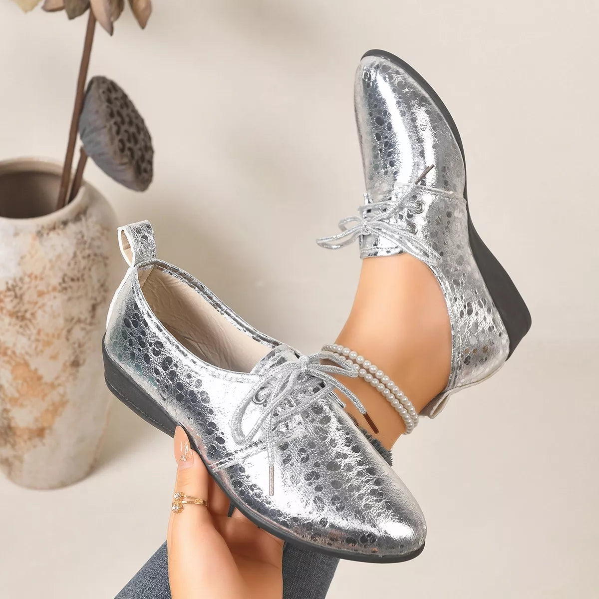 Point Toe Wedge Loafers - Lilixa.store