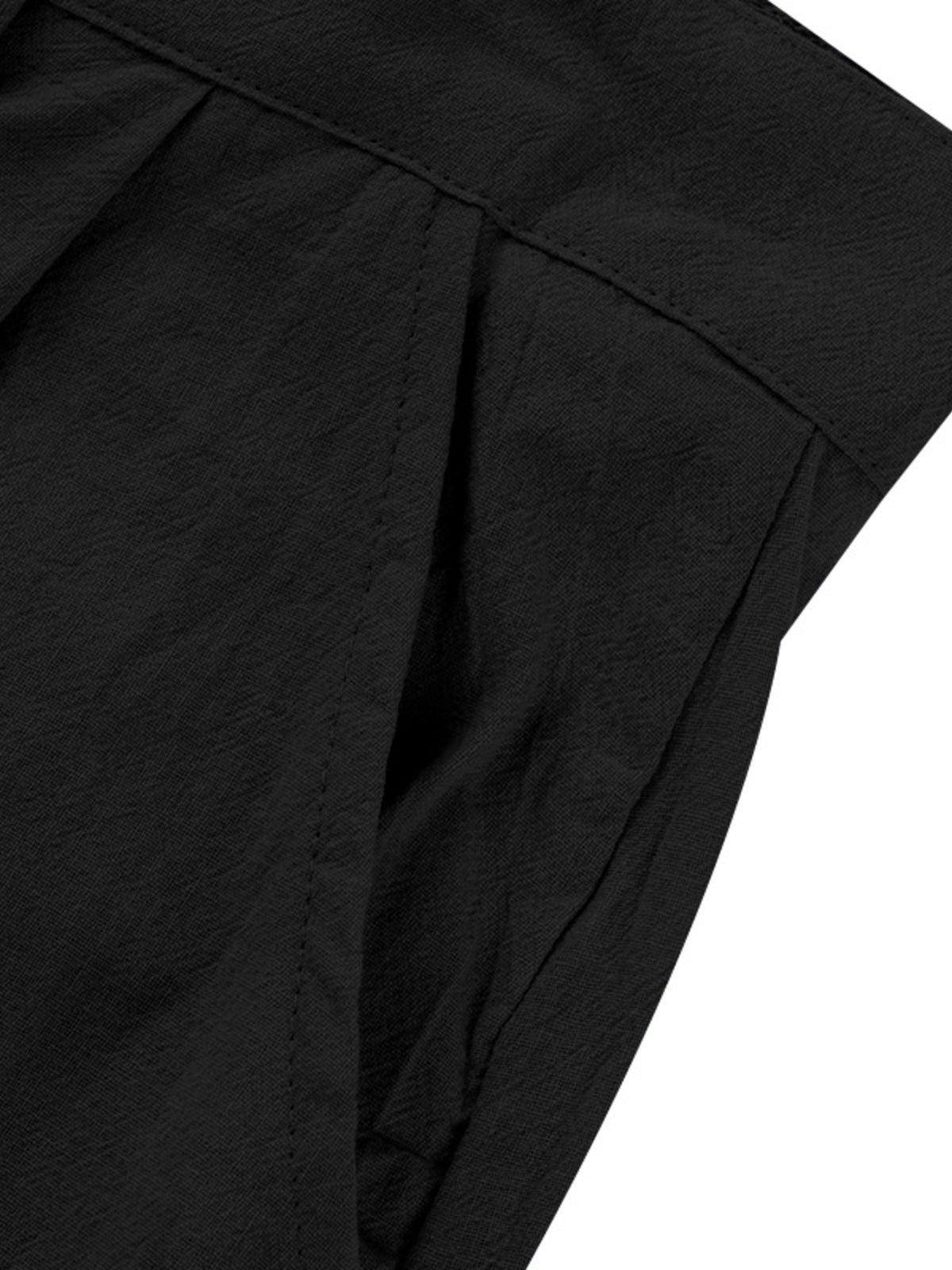 Men's Full Size Relaxed Fit Pleated Pants Plus Size, view 4