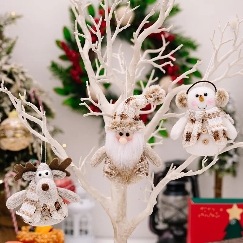 Santa Snowman Reindeer Hanging Ornament - Lilixa.store