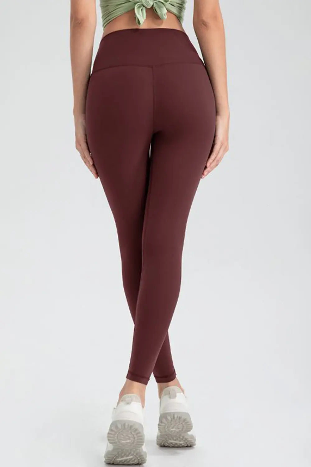 Wide Waistband Slim Fit Active Leggings - Lilixa.store