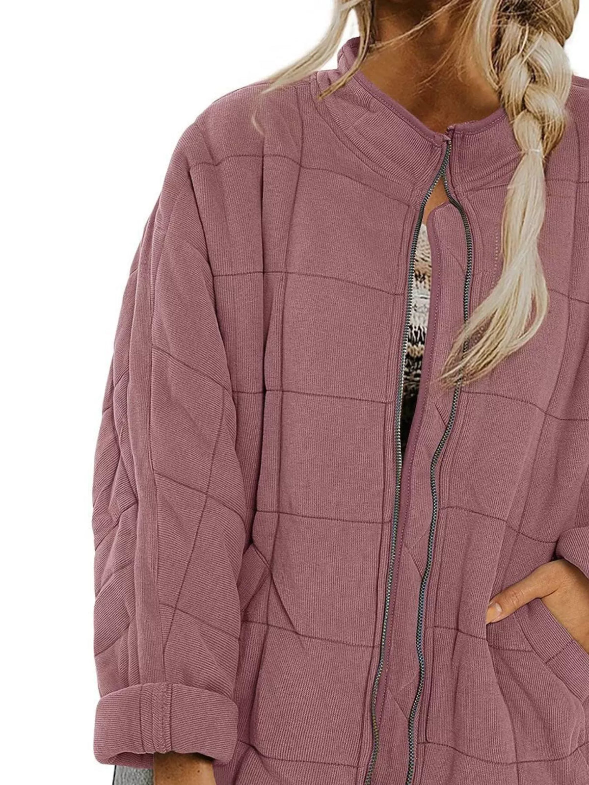 Quilted Zip Up Outerwear, view 24