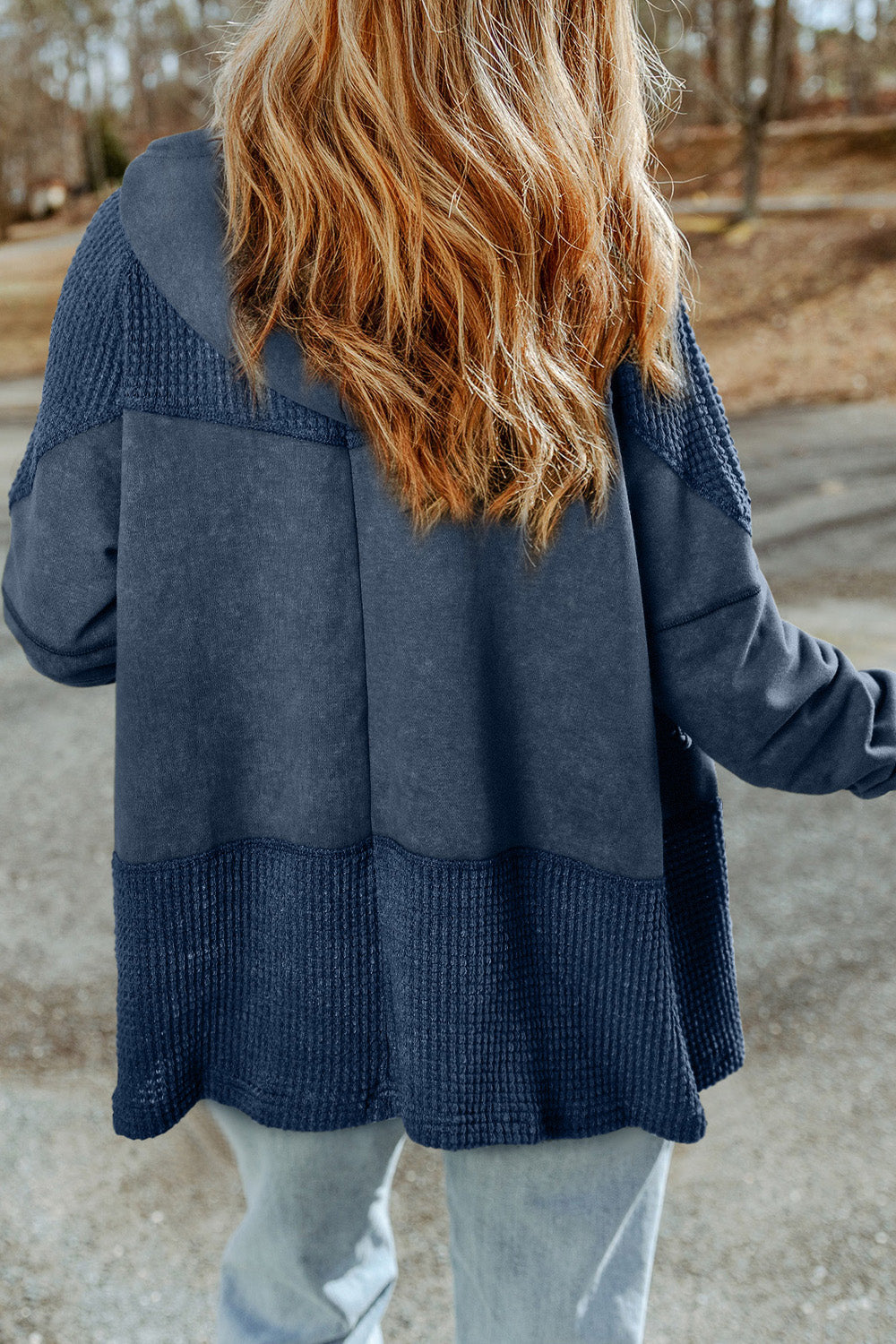 Zip-Up Drawstring Hooded Jacket, view 8