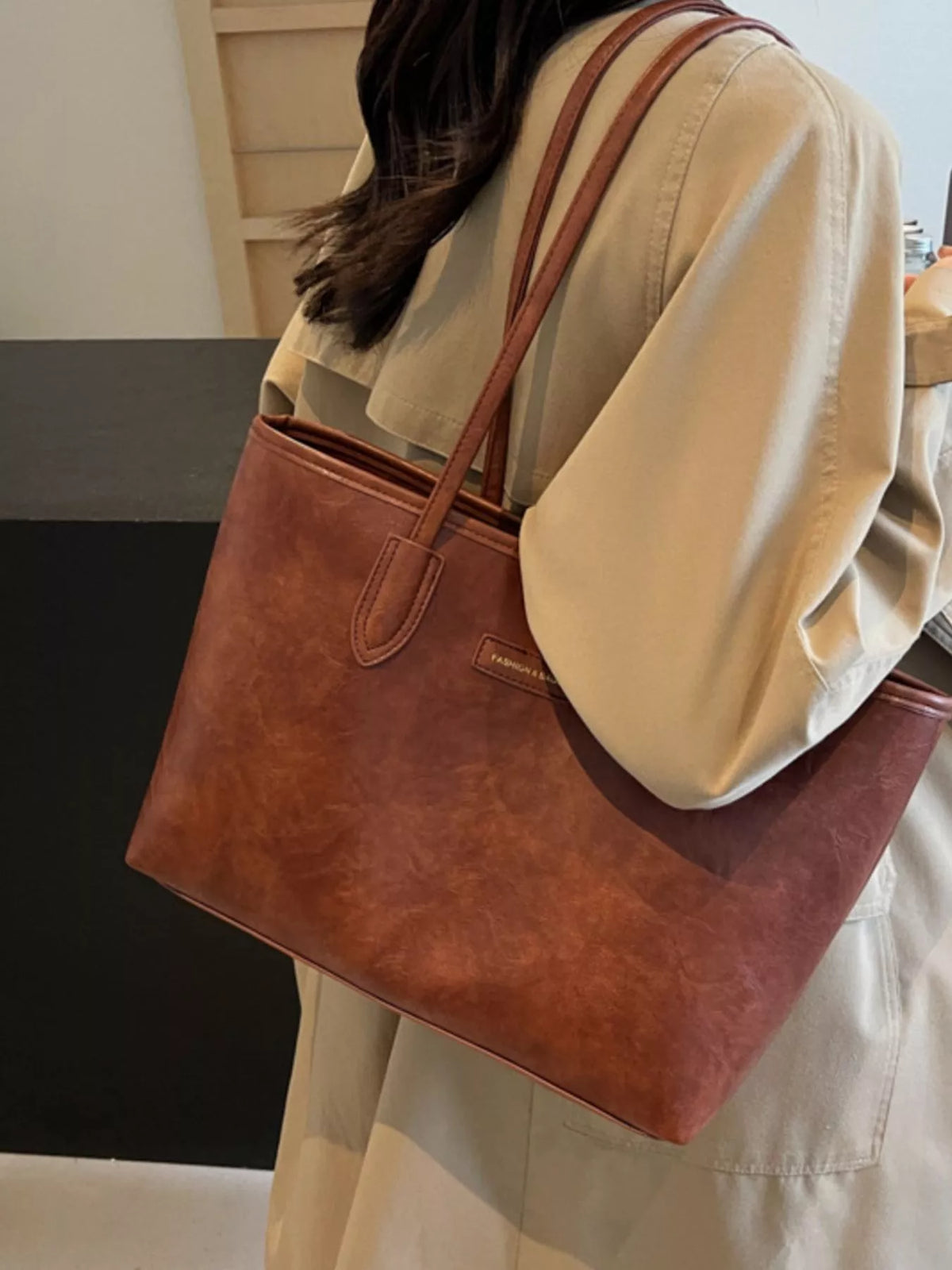PU Leather Tote Bag