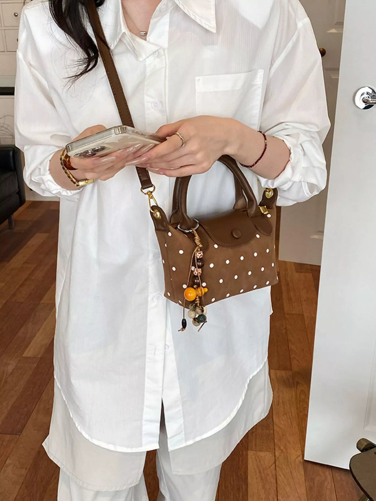 Polka Dot Crossbody Bag