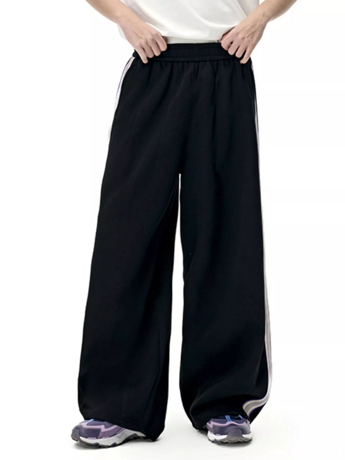 Men's Side Striped Wide Leg Pants, view 12