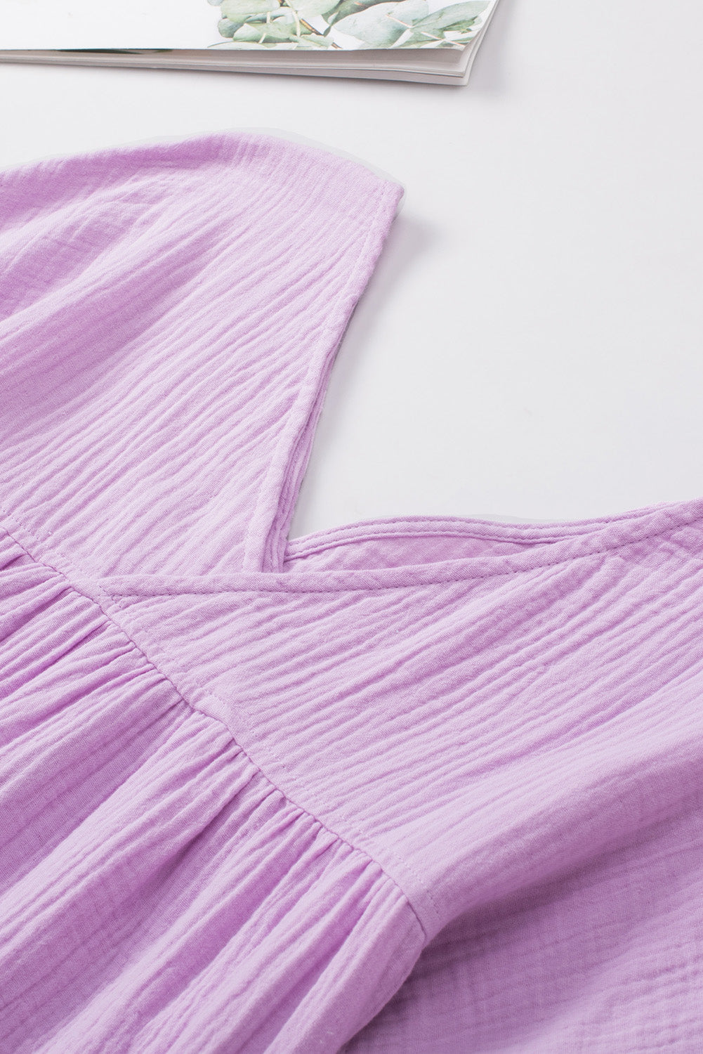 Dropped Shoulder V-Neck Blouse, view 27