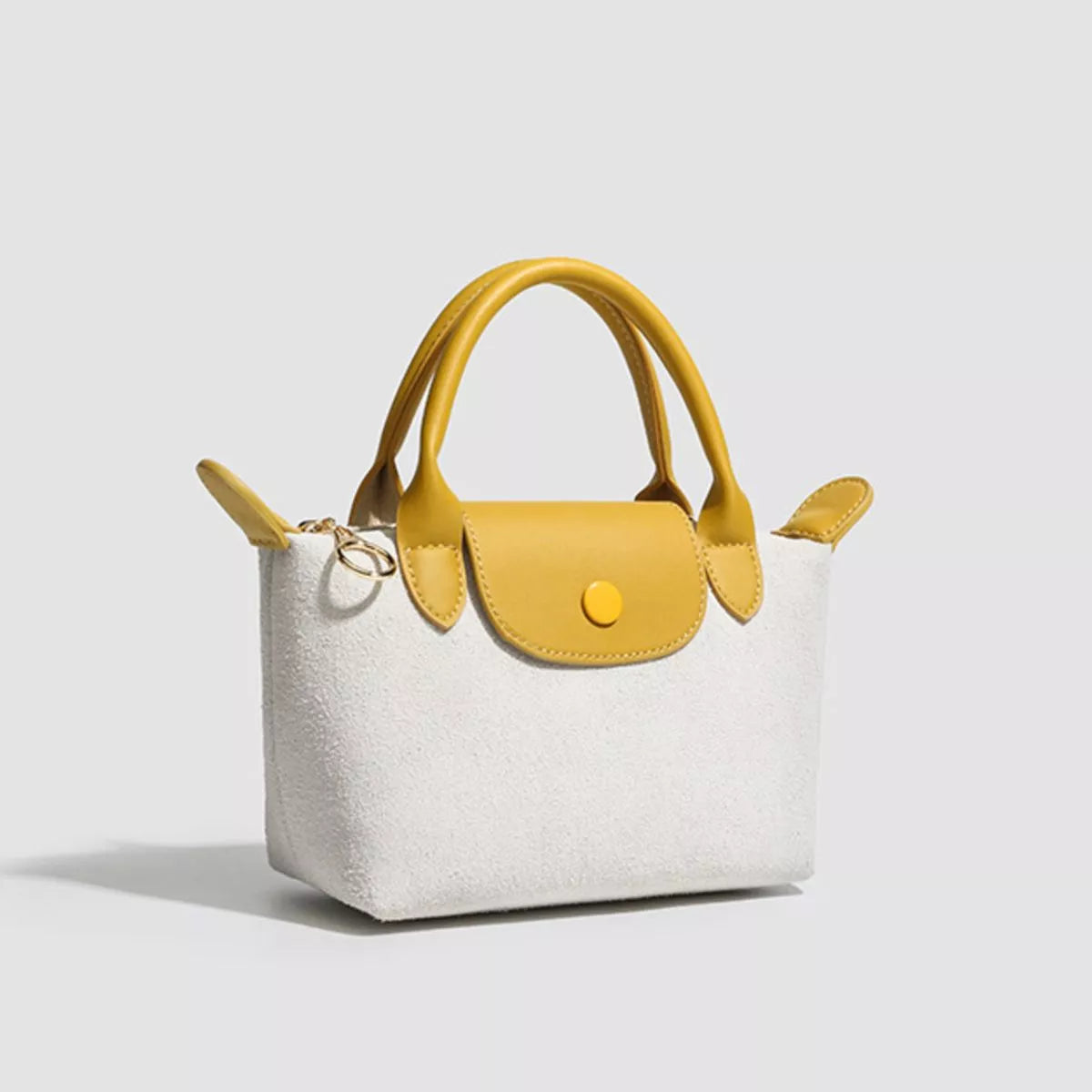 Stylish Two-Tone Suede Crossbody Bag, view 10