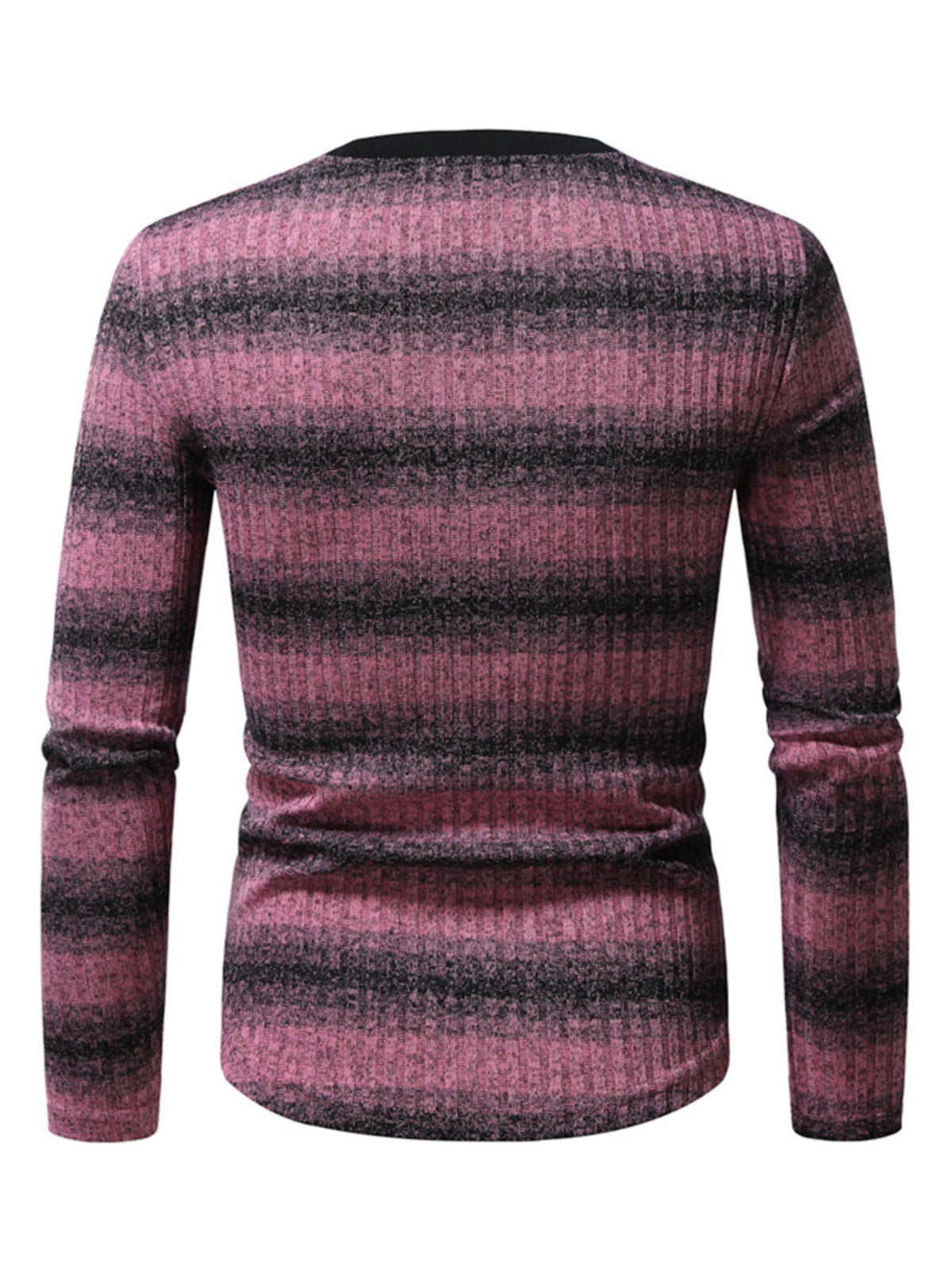 Men's Full Size Striped Long Sleeve T-Shirt Plus Size