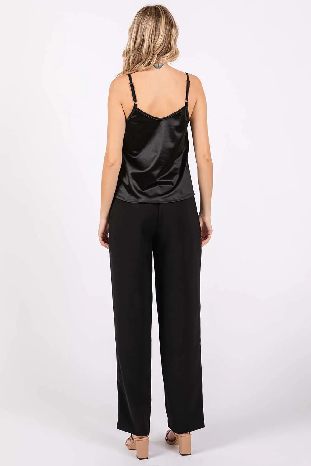 GeeGee High-Waisted Pleated Pants - Lilixa.store