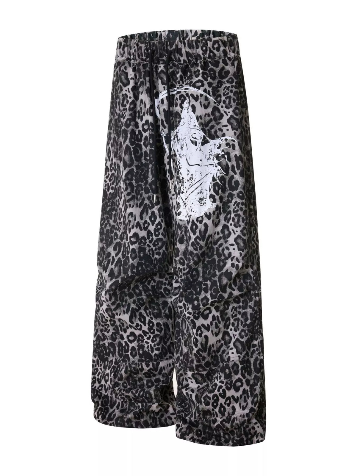 Men's Leopard Print Wide-Leg Pants in Leopard Color, view 2