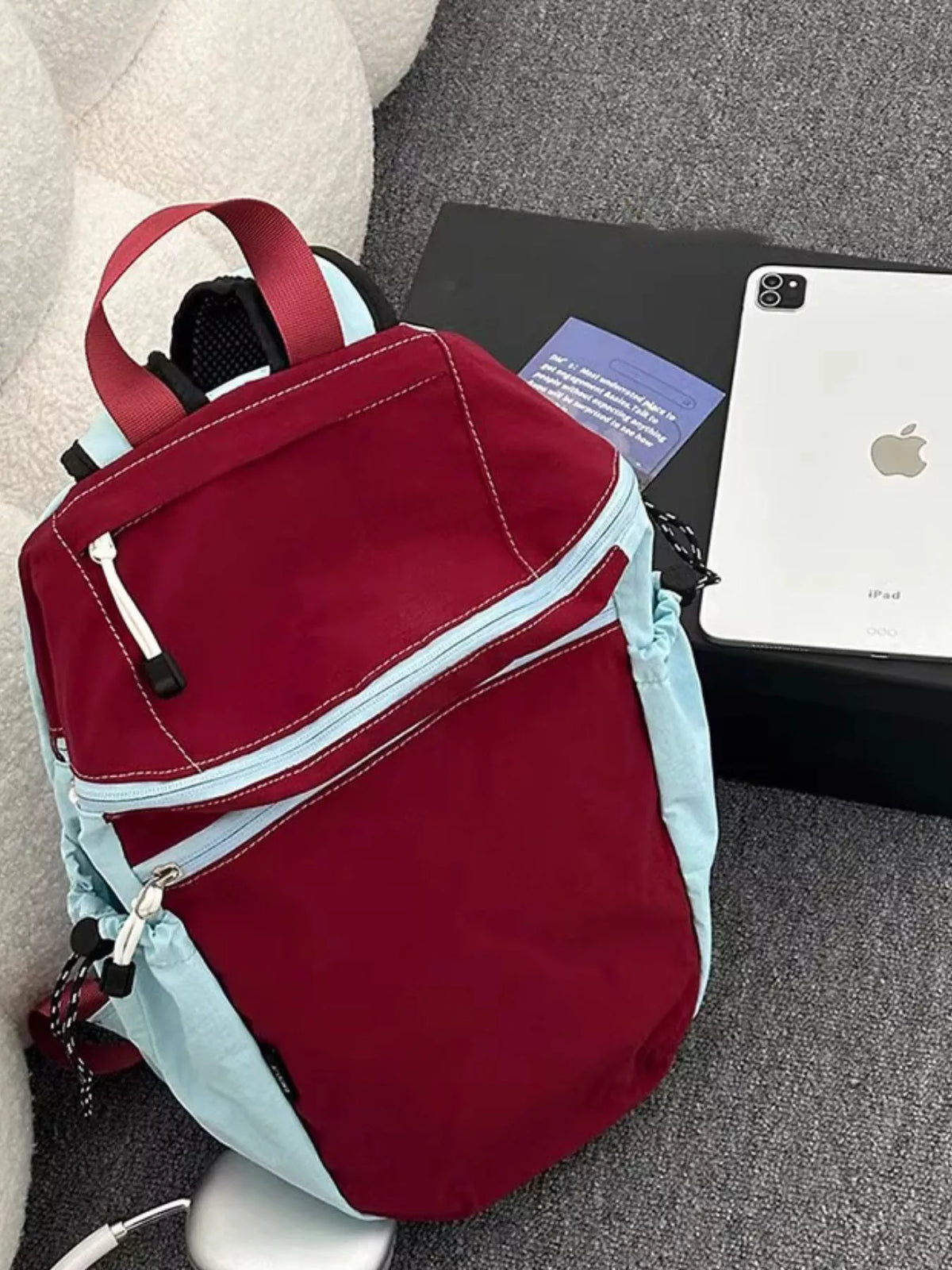 Two-Tone Lightweight Casual Backpack Bag - Lilixa.store