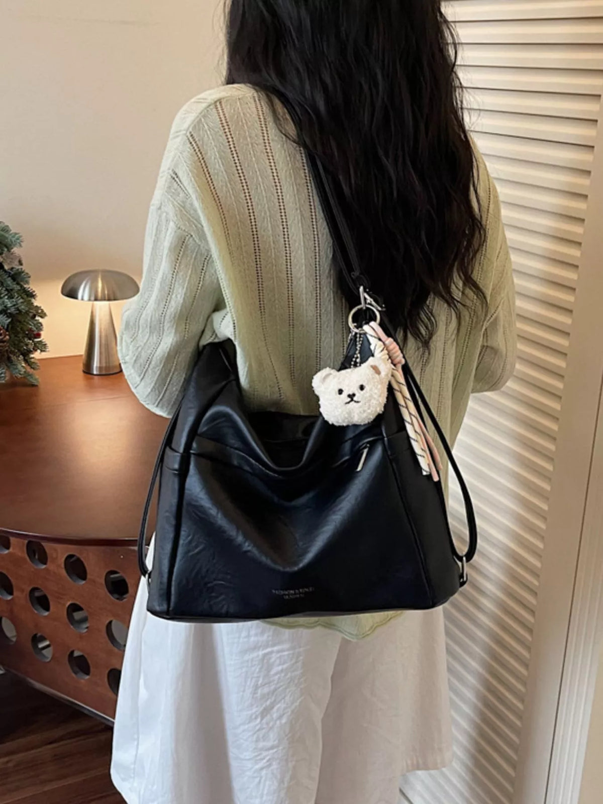 Adjustable Strap Leather Shoulder Bag - Lilixa.store
