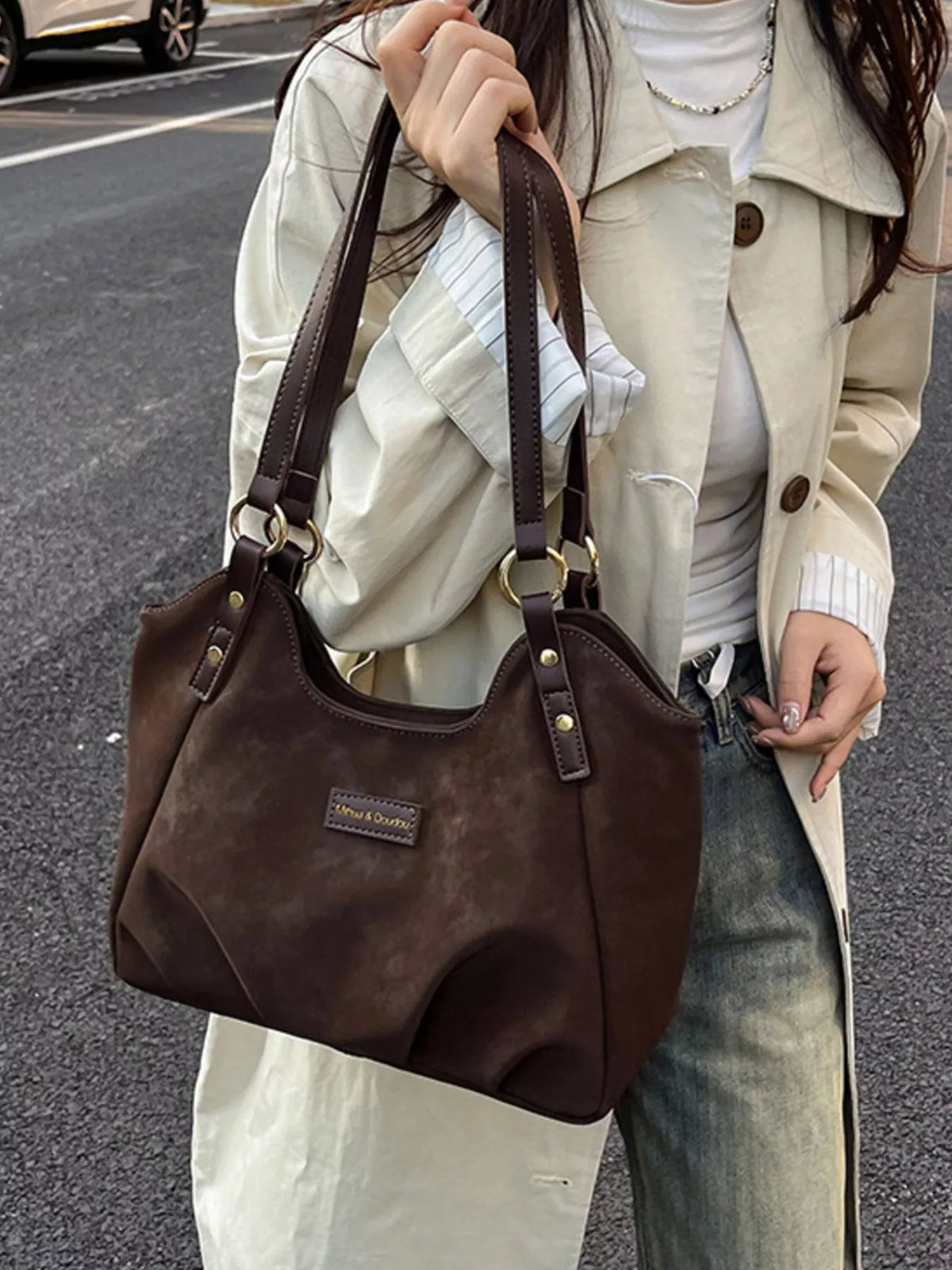 Vintage Suede Handbag