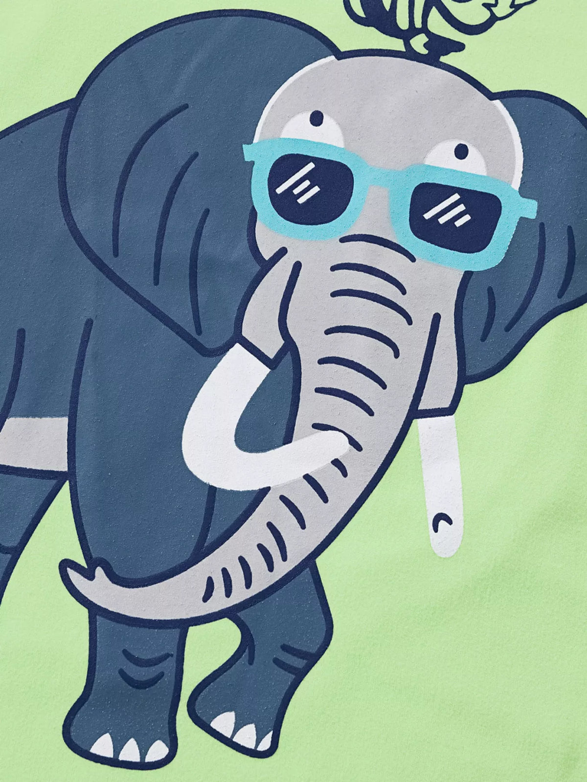 Children's Elephant & Monkey Short Sleeve T-Shirt - Lilixa.store