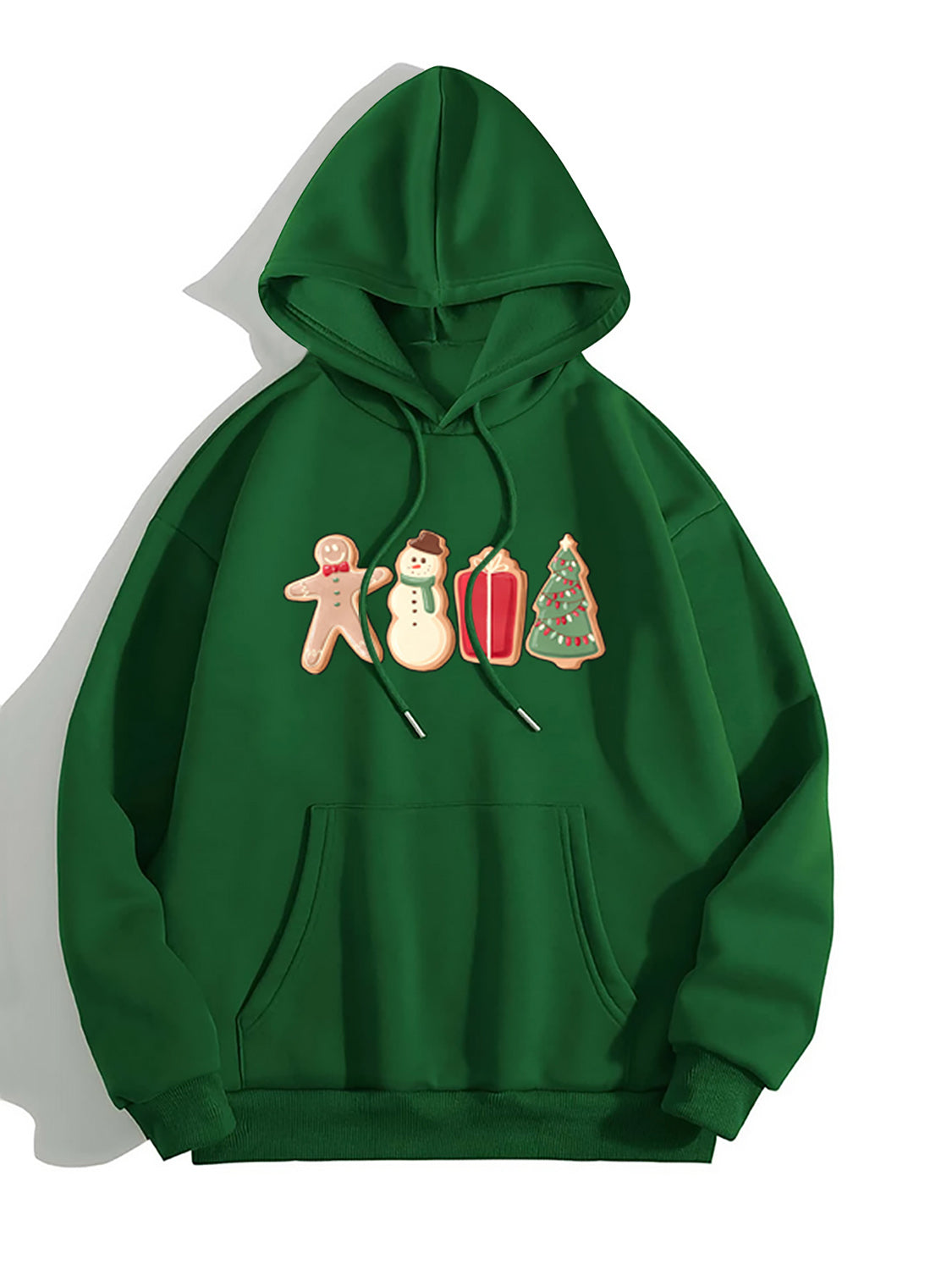 Graphic Drawstring Hoodie with Pocket - Lilixa.store