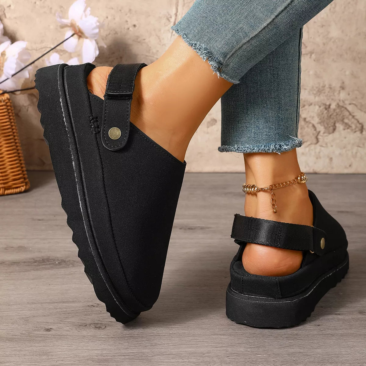 Round Toe Slip-Ons - Lilixa.store