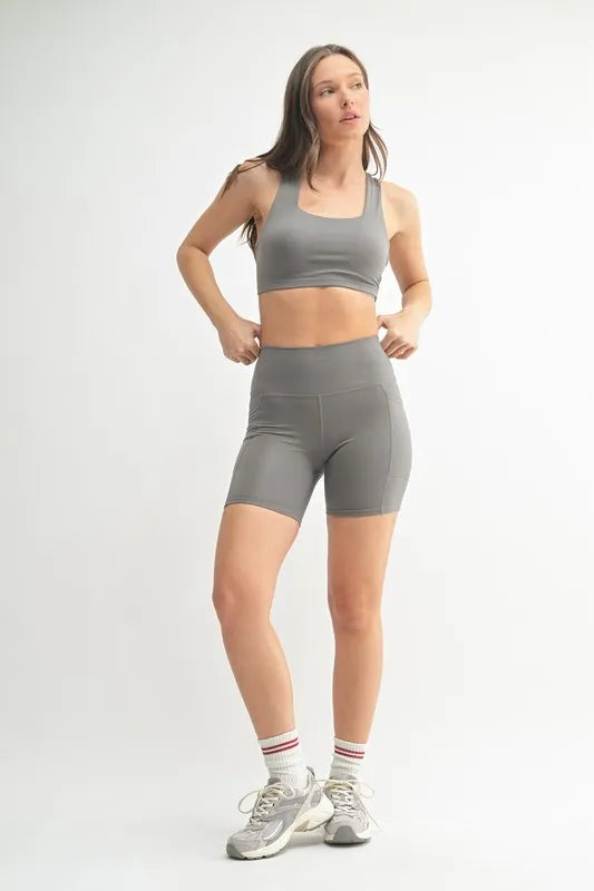 MONO B Venice Cloud Light Sculpt Biker Shorts - Lilixa.store
