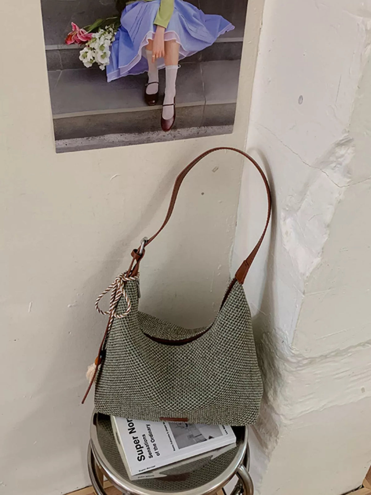 Tassel Woven Shoulder Bag - Lilixa.store