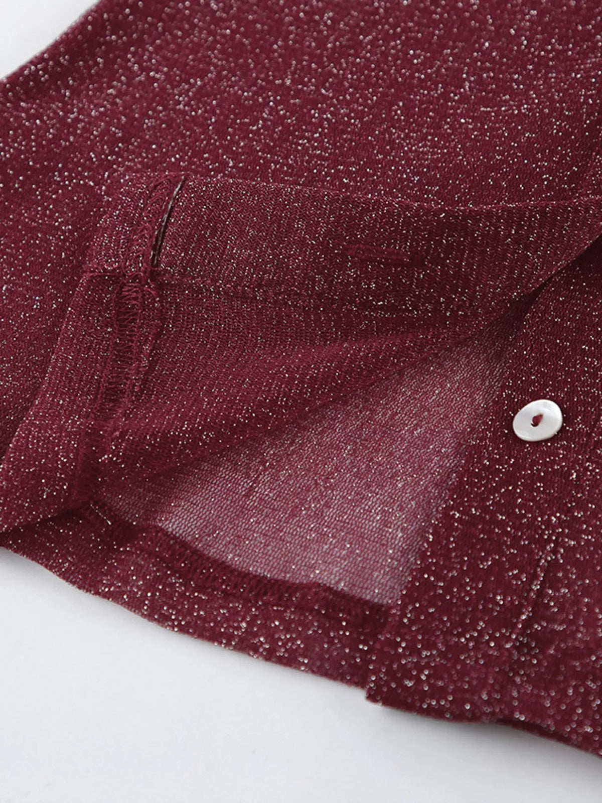 Button Down Long Sleeve Shirt with Scarf, view 12