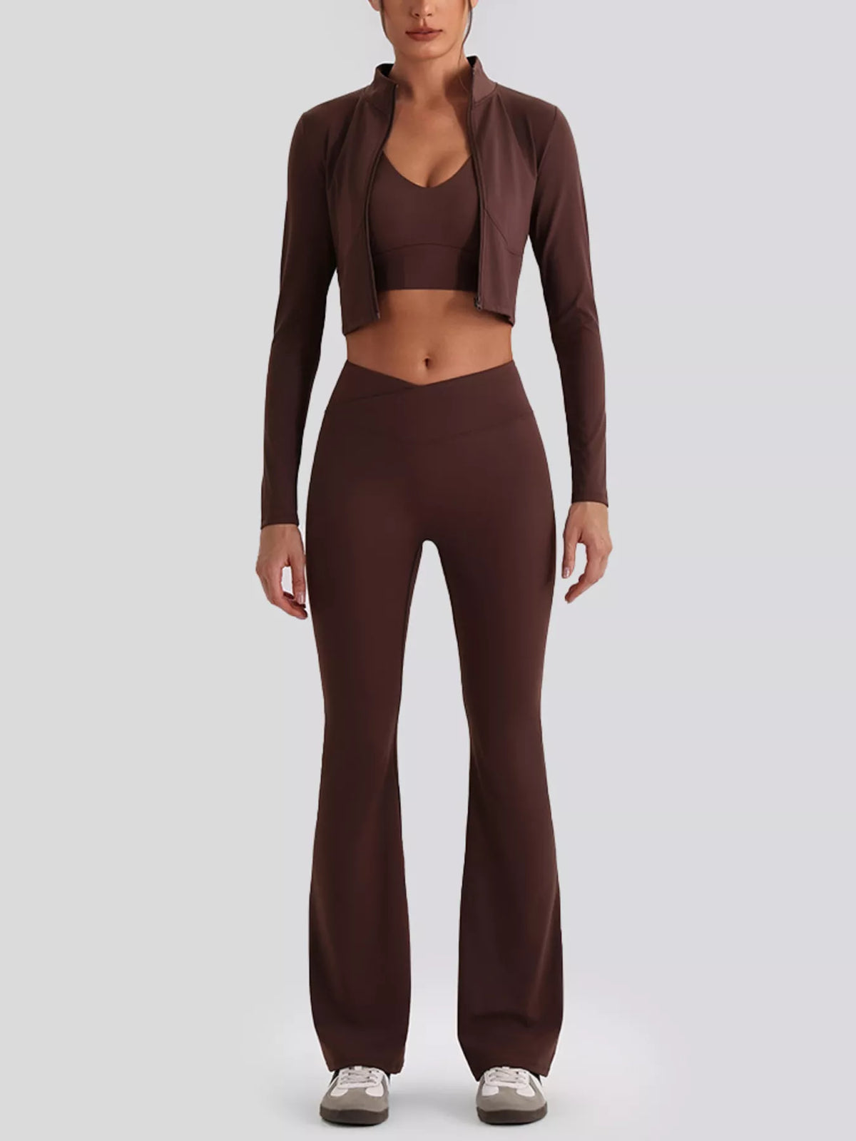 Seamless Criss-Cross V-Neck Tank and Leggings Active Set - Lilixa.store