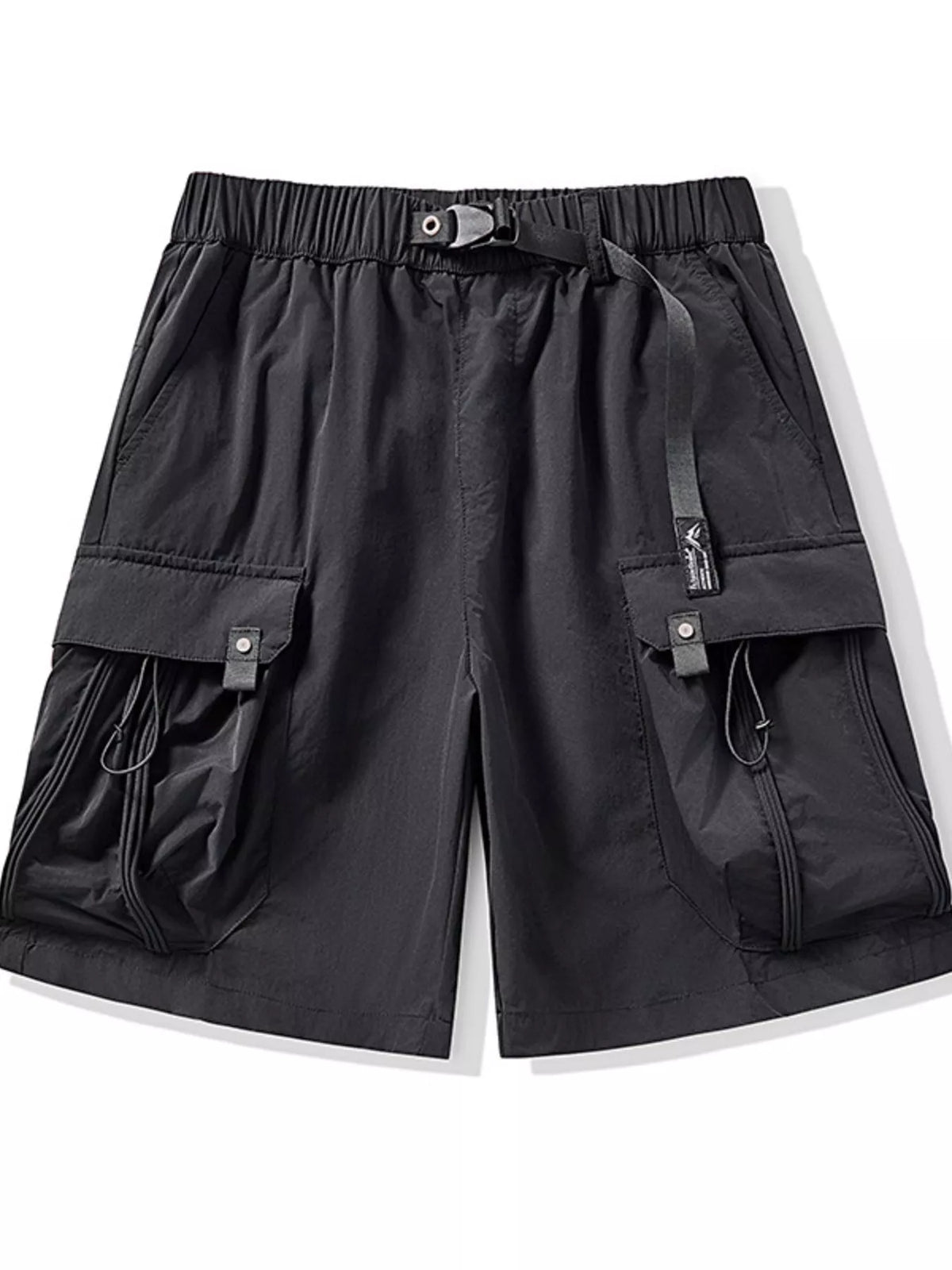 Men's Plus Size Cargo Shorts with Drawstring, view 3