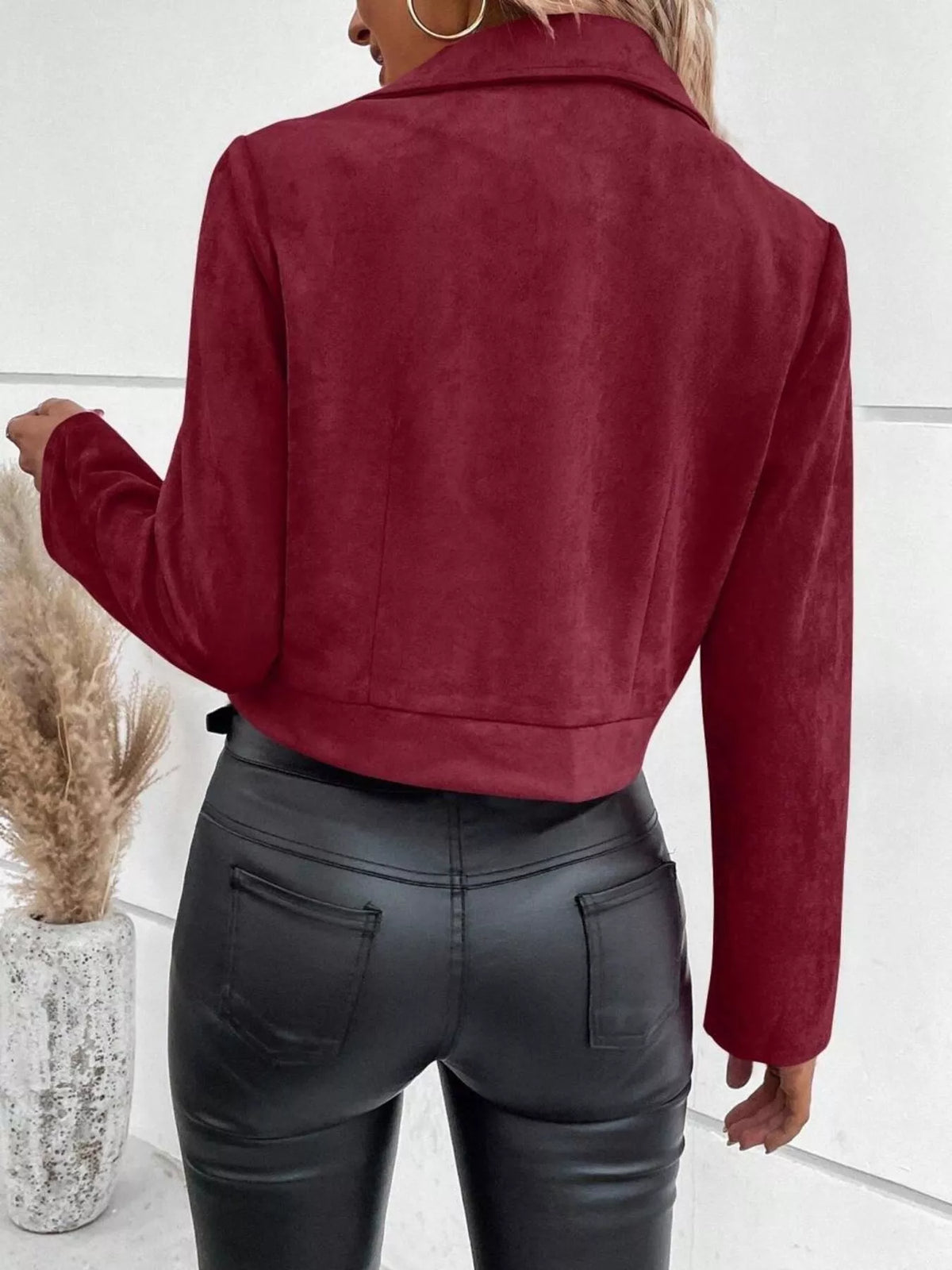 Zip Up Cropped Jacket, view 15