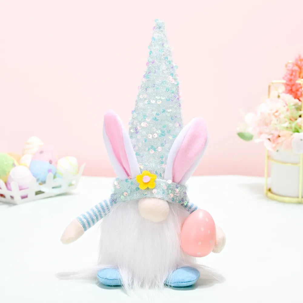 Easter Sequin Pointed Hat Faceless Gnome - Lilixa.store