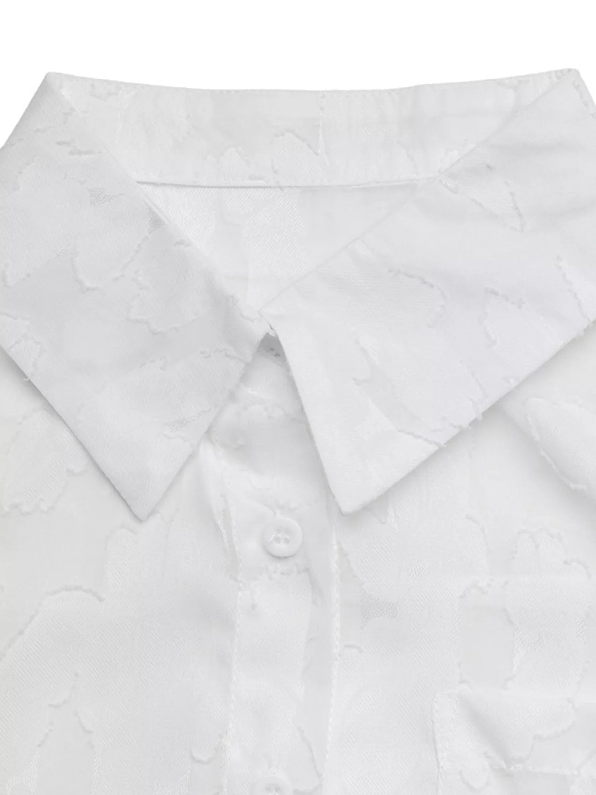 Sheer Button-Down Shirt - Lilixa.store