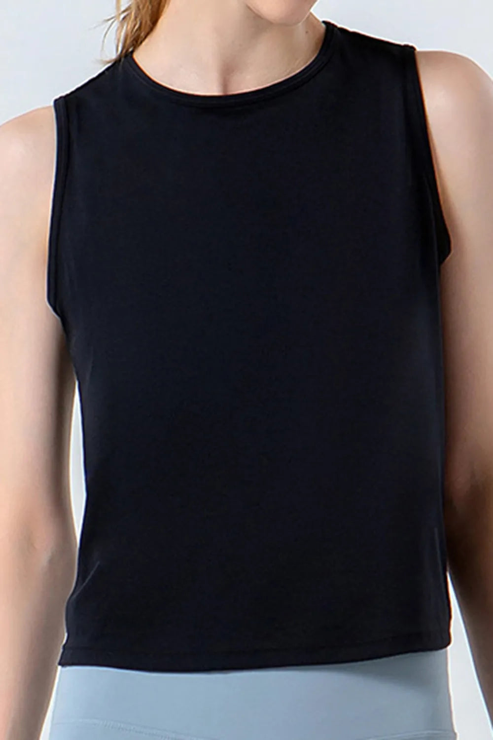 Round Neck Active Tank - Lilixa.store