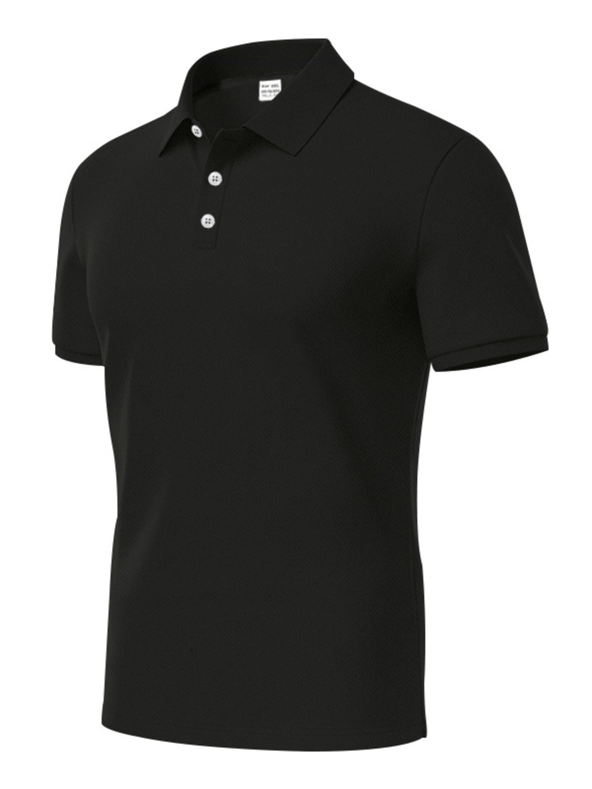 Men's Full Size Button Detail Short Sleeve Polo Plus Size