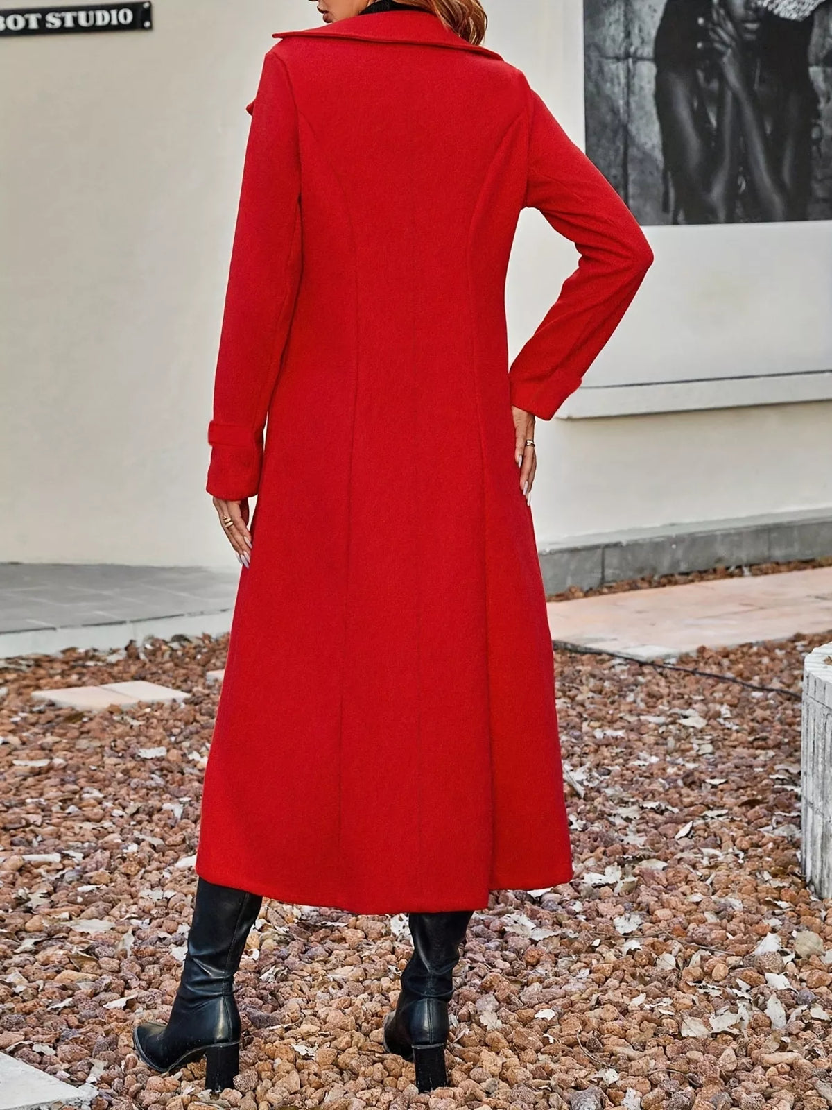 Double-Breasted Longline Coat