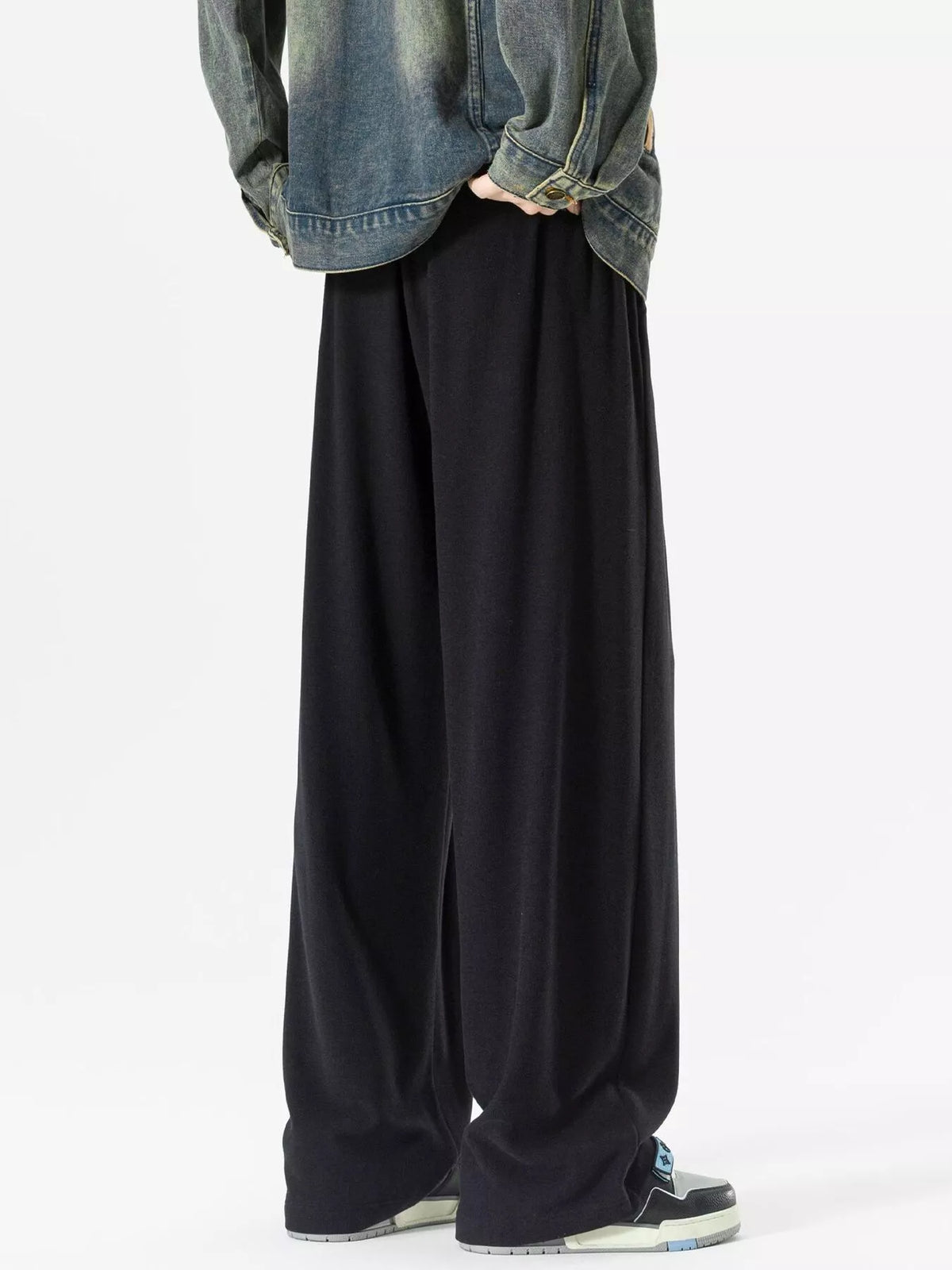 Men's Plus Size Loose Fit Drawstring Pants, view 2