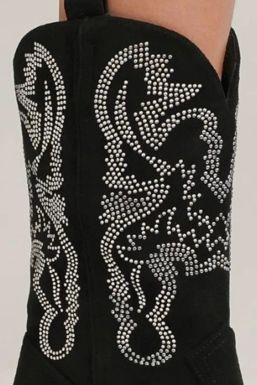 Beast Fashion Rhinestone Detail Point Toe Boots - Lilixa.store