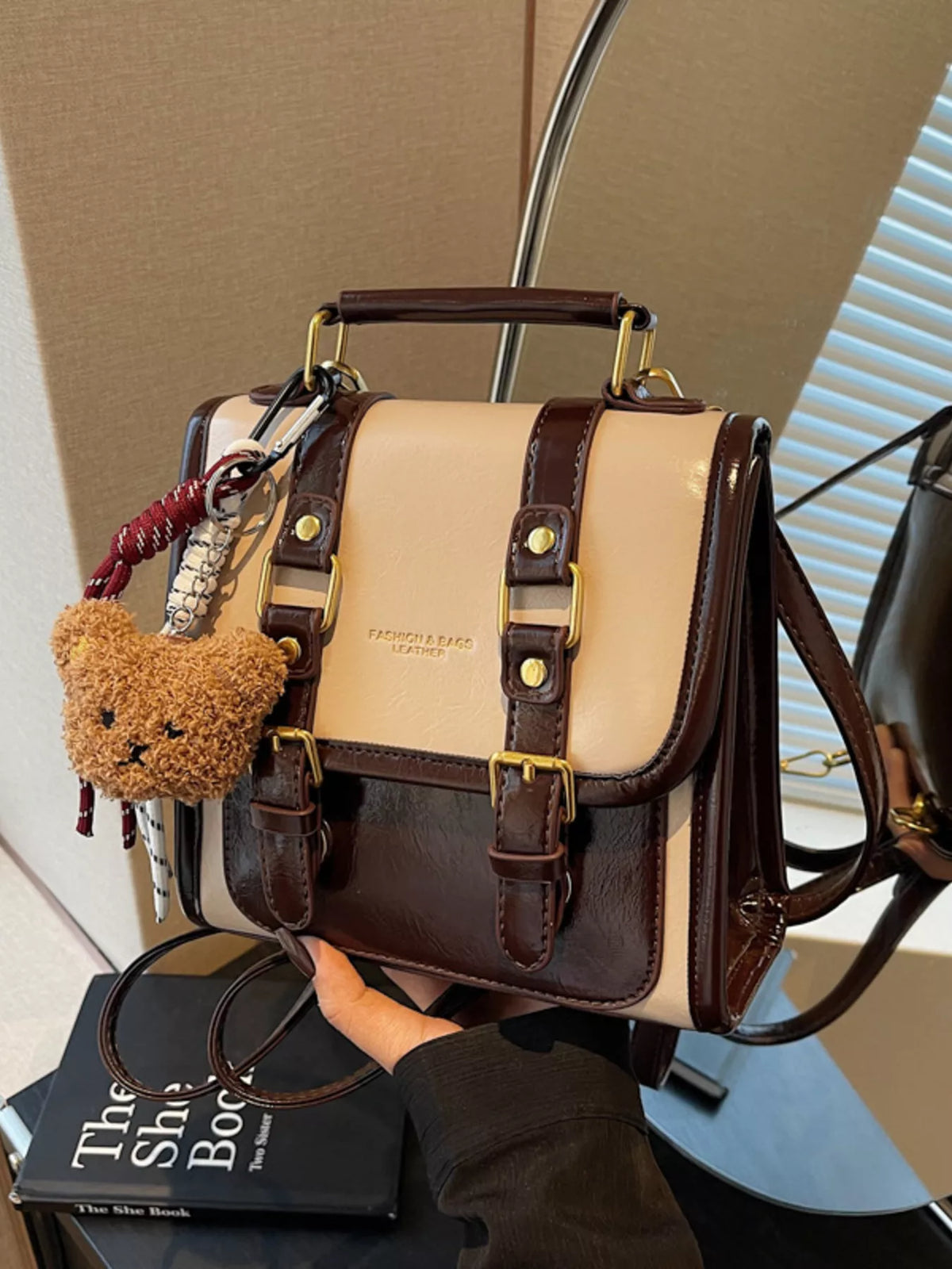 Buckle Flap Backpack Bag - Lilixa.store