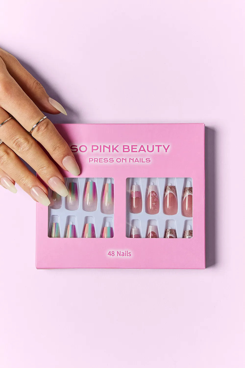 SO PINK BEAUTY Press On Nails 2 Packs - Lilixa.store