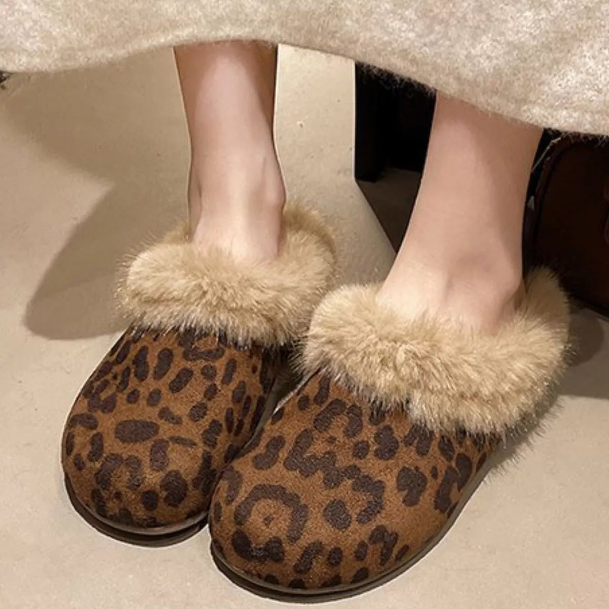 Fuzzy Plush Warm Indoor Slippers - Lilixa.store