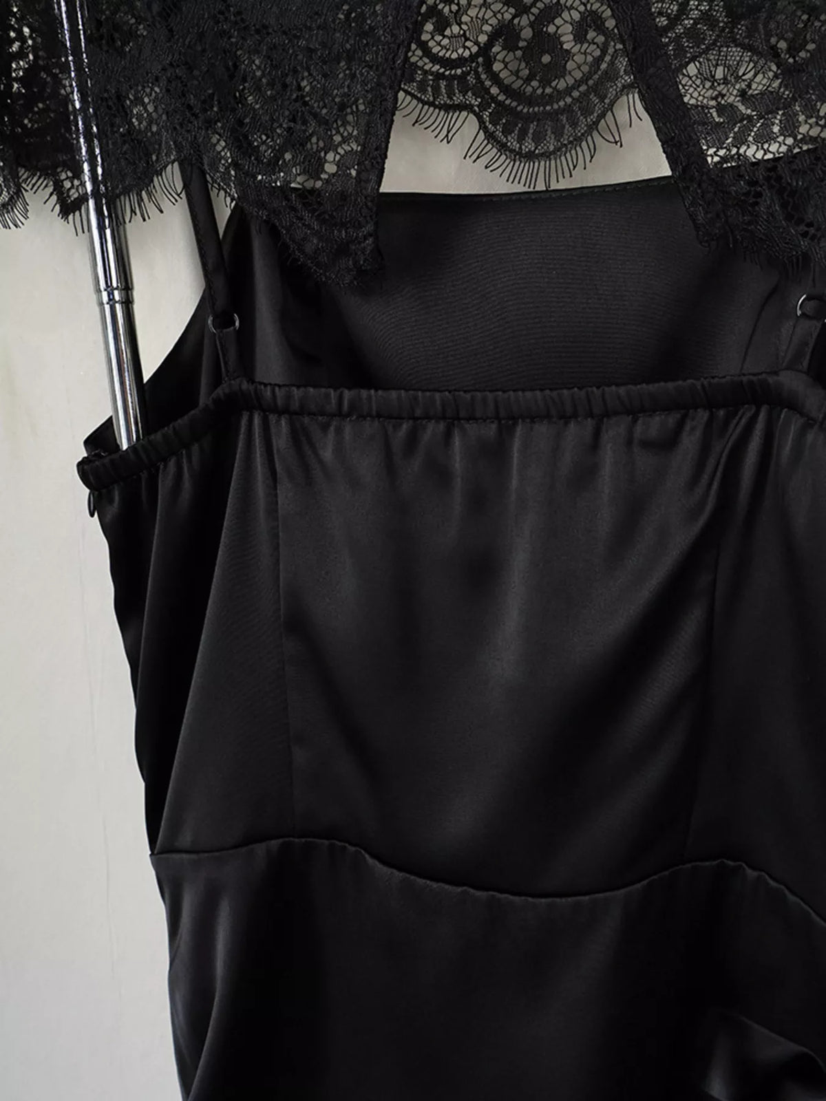 Satin Mini Dress with Lace Detachable Cape - Lilixa.store
