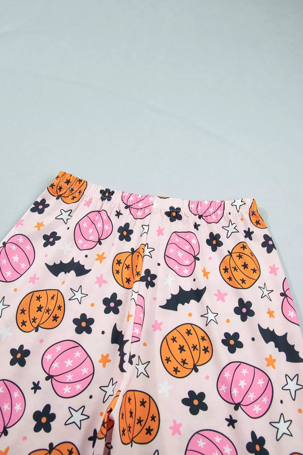 Halloween Pumpkin Print Long Sleeve Home Wear Lounge Set - Lilixa.store