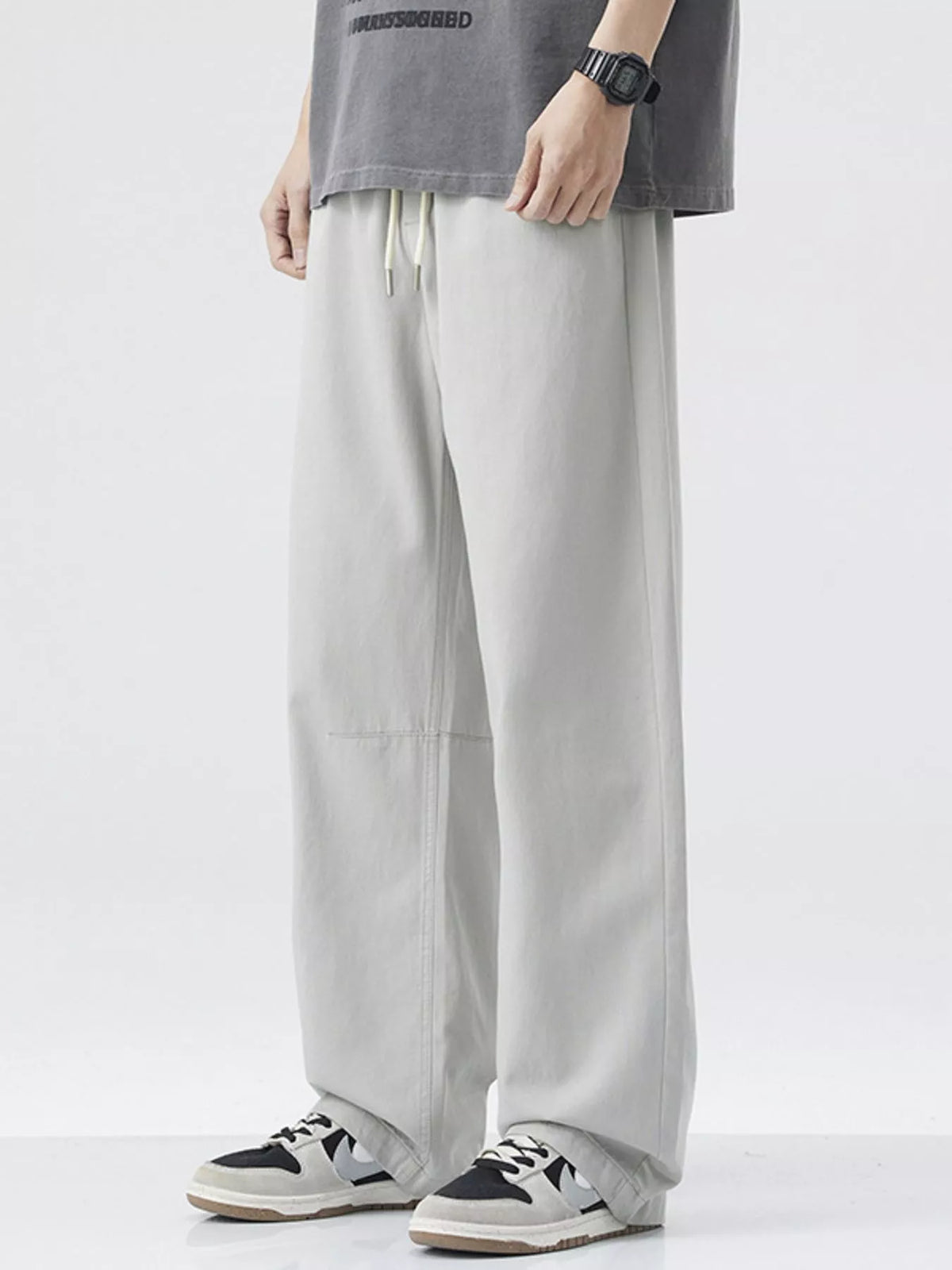 Men's Wide Leg Casual Pants, view 5