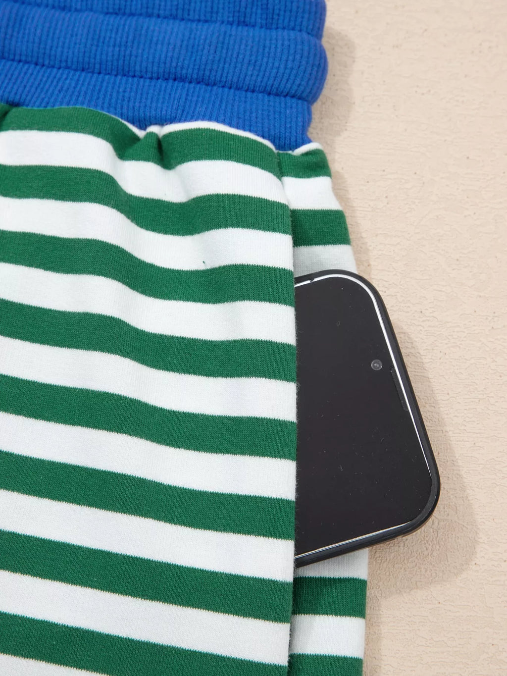 Stripe Boxy Tee and Drawstring Elastic Waist Shorts Set - Lilixa.store